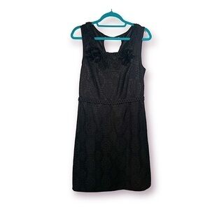 𝅺chelsea and Violet Cocktail Dress Black Lace and Knit Women’s Size L